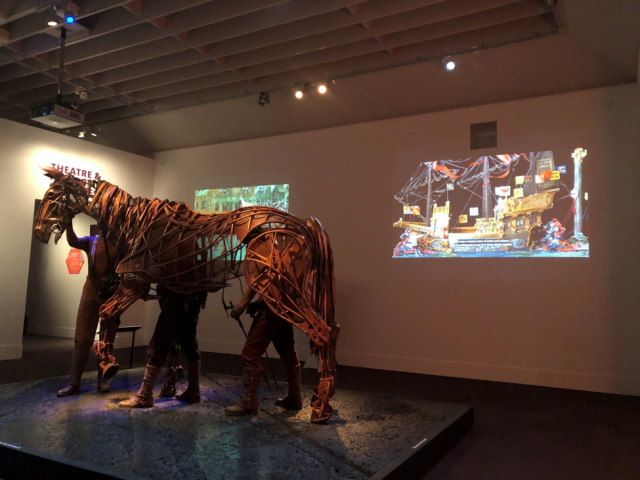 A puppet horse on display at the Victoria & Albert Museum